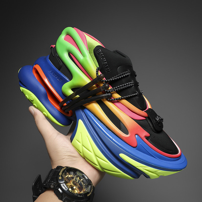 莆田纯原内置隐形老爹鞋巴尔曼太空鞋宇宙飞船男女情侣运动鞋减震