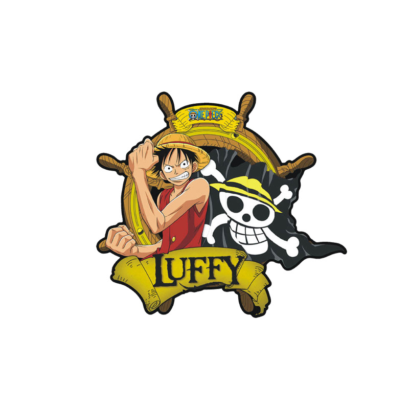 海贼王路飞动漫贴纸汽车车身后保险杠车窗装饰贴电动车笔记本贴画