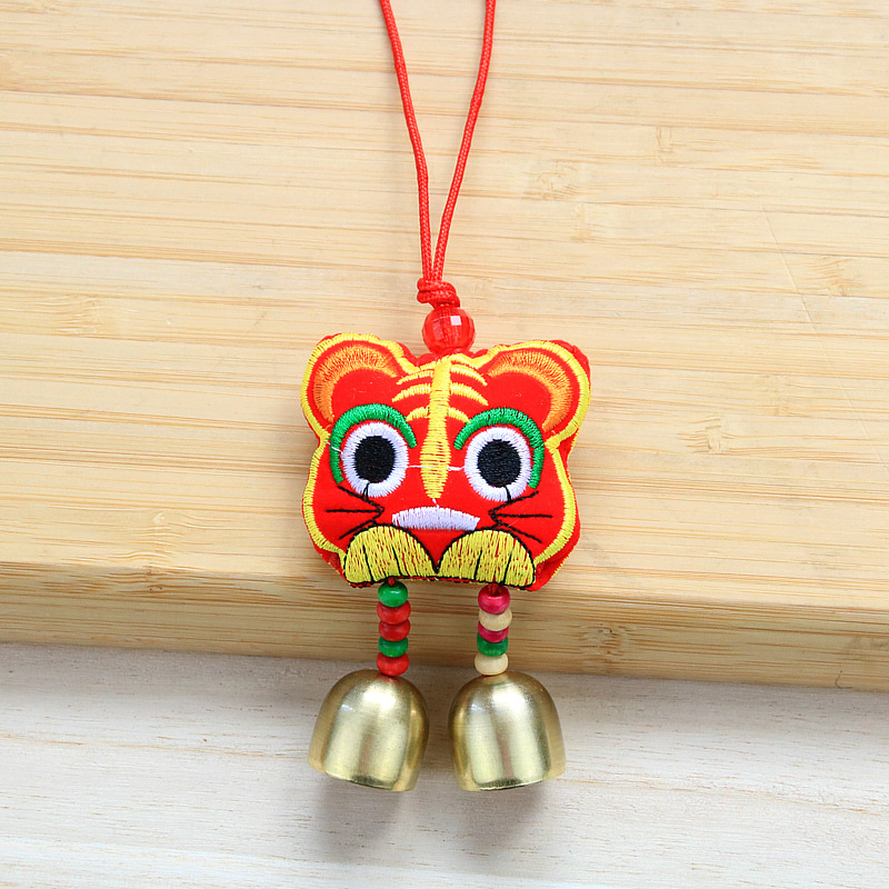 虎年刺绣虎头苹果葫芦香包香囊挂件礼品居家祈福粽子风铃汽车挂件