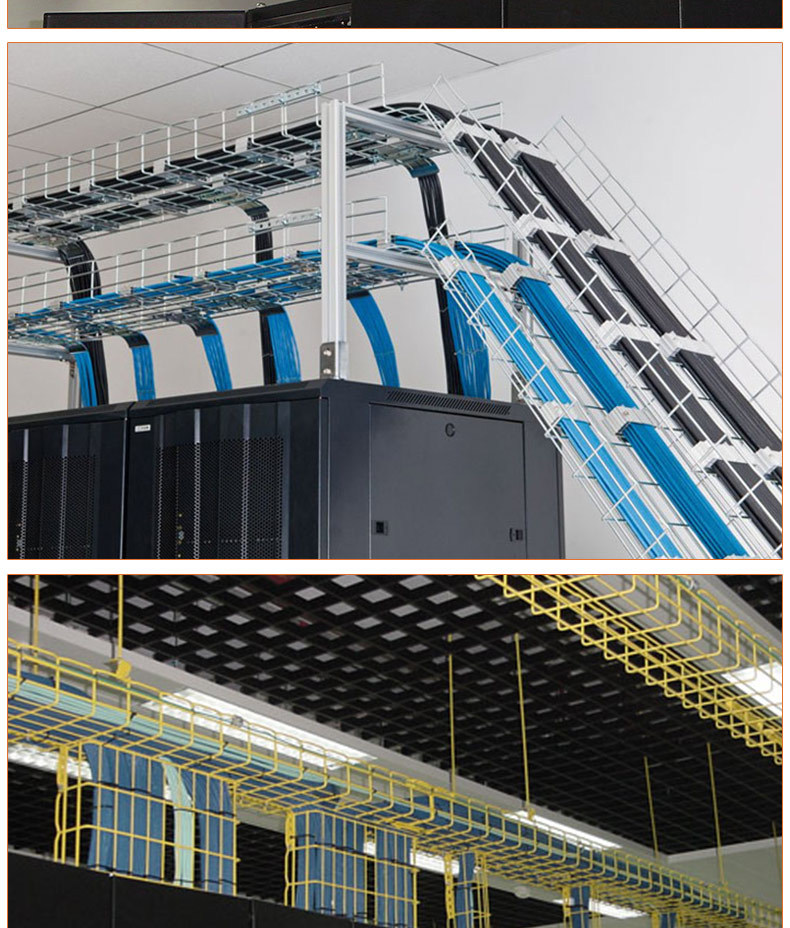 201/304/316不锈钢网桥架 网格桥架 机房走线架 卡博菲式弱电桥架