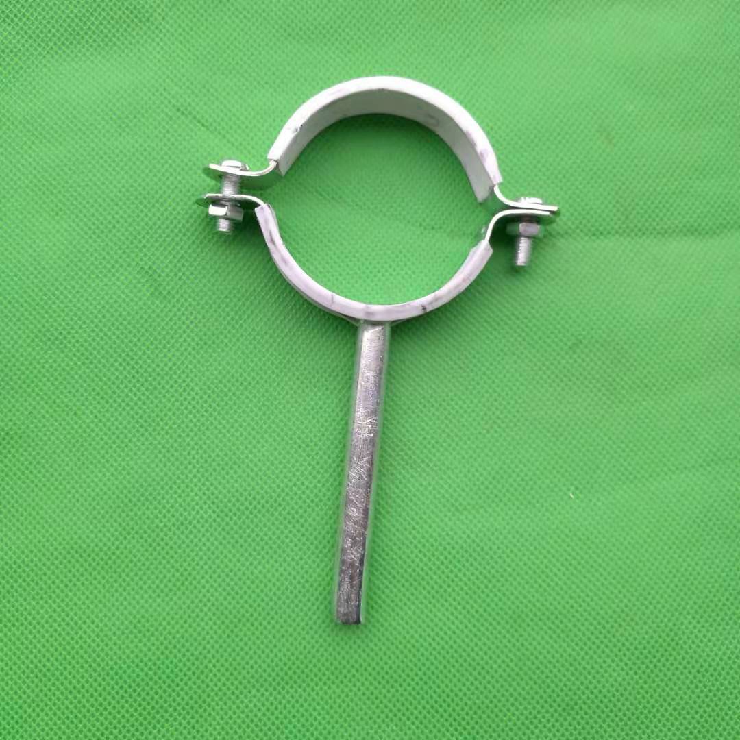 pvc排水管码排水管吊码铁包胶吊码排水管带胶吊码pvc管卡