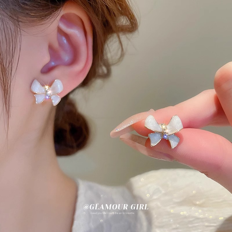 925 Silver Needle Pearl Zircon Earrings Female Tassel Ins Light Luxury Minority Temperament High Sense Ear Studs Earrings Wholesale