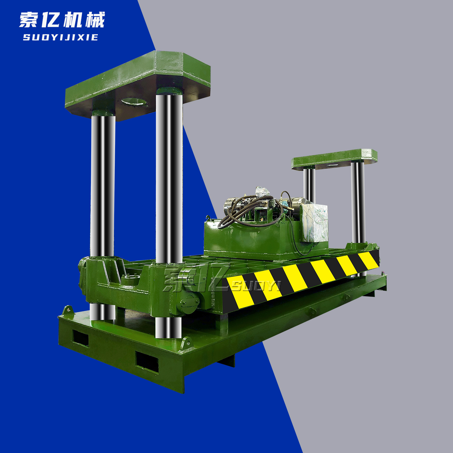 汽车回收拆解压扁机 报废汽车小轿车压扁机 200t四柱液压压扁机