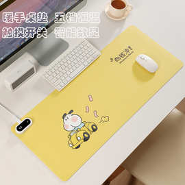 加热桌垫办公室防水加热鼠标垫暖手宝暖桌垫暖手桌垫大号跨境制定