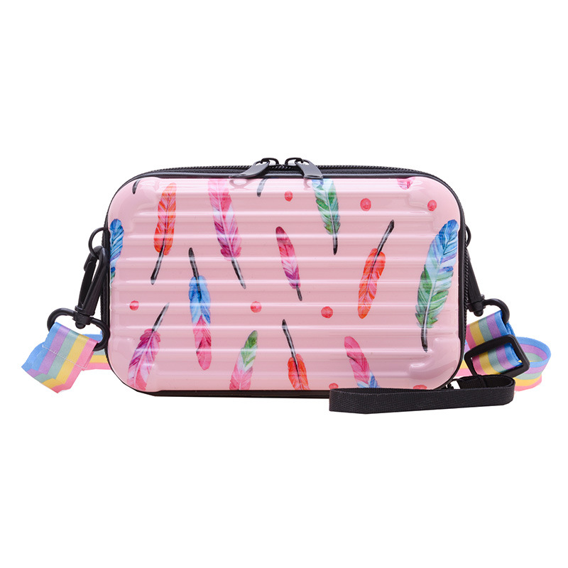 New Personalized Fashionable Small Square Bag Korean Fashion PVC Children's Box Bag Portable Outdoor Shoulder Crossbody Bag