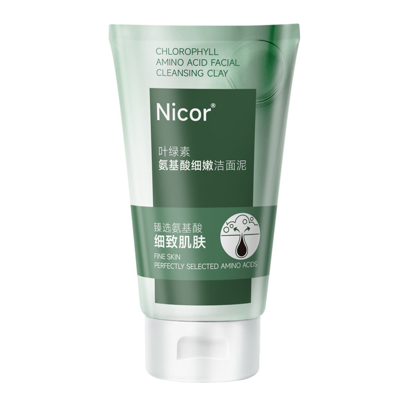 Nicor Chlorophyll Amino Acid Facial Cleanser Centella Asiatica Refreshing Balance Oil Hydrating Mild Men and Women Facial Cleanser Manufacturer