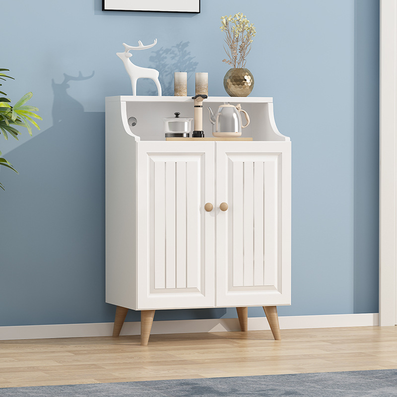 现代简约超薄墙边柜卧室柜子储物柜一体靠墙客厅家用置物柜餐边柜