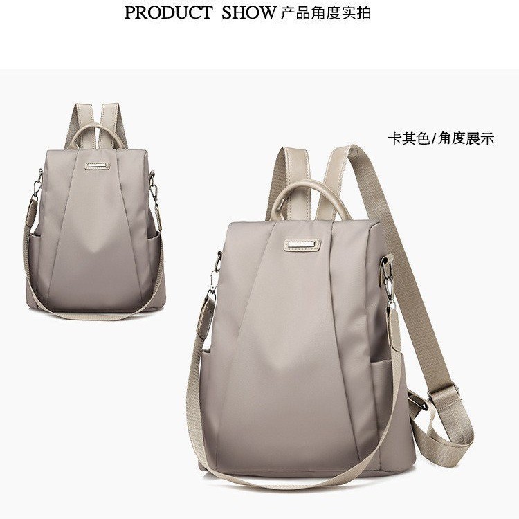 2021 New Korean Style Fashionable All-Matching Stylish Bag Nylon Oxford Cloth Couple's Lightweight Backpack Women's Bag