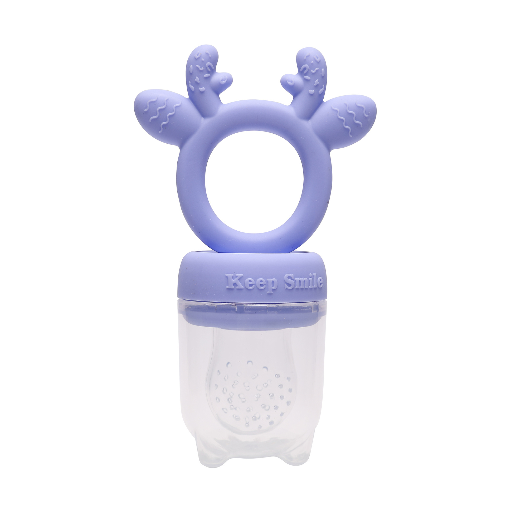 Baby Fresh Food Feeder Edible Silicon Teether Grinding Machine Toddler Fruit Bite Music Baby Food Supplement