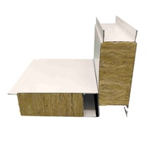 机制岩棉板保温板防火岩棉夹芯板无尘车间净化板玻镁彩钢板墙板