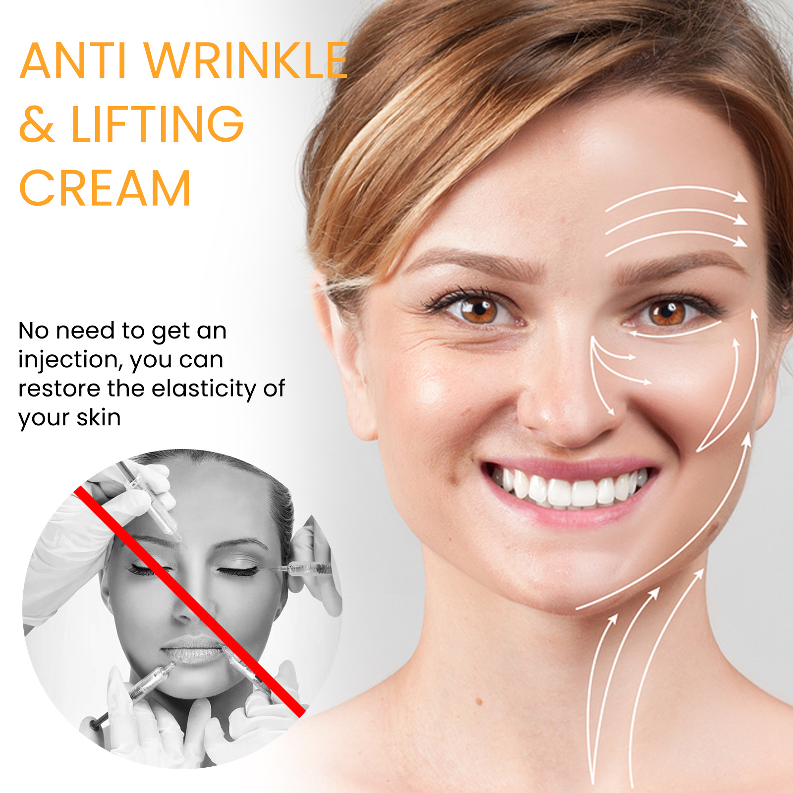 Eelhoe Firming Anti-Wrinkle Face Cream Fade Neck Lines Firming Whitening Skin Rejuvenation Nourishing Moisturizing Cream