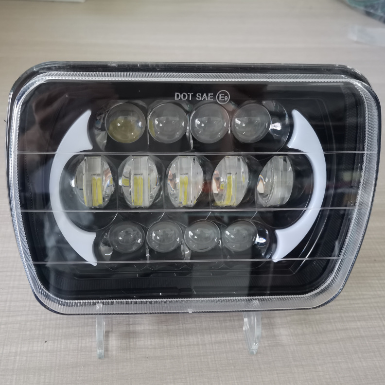 适用于jk 85w 5x7寸led 方形头灯切诺基 大卡车大货车大灯改装车