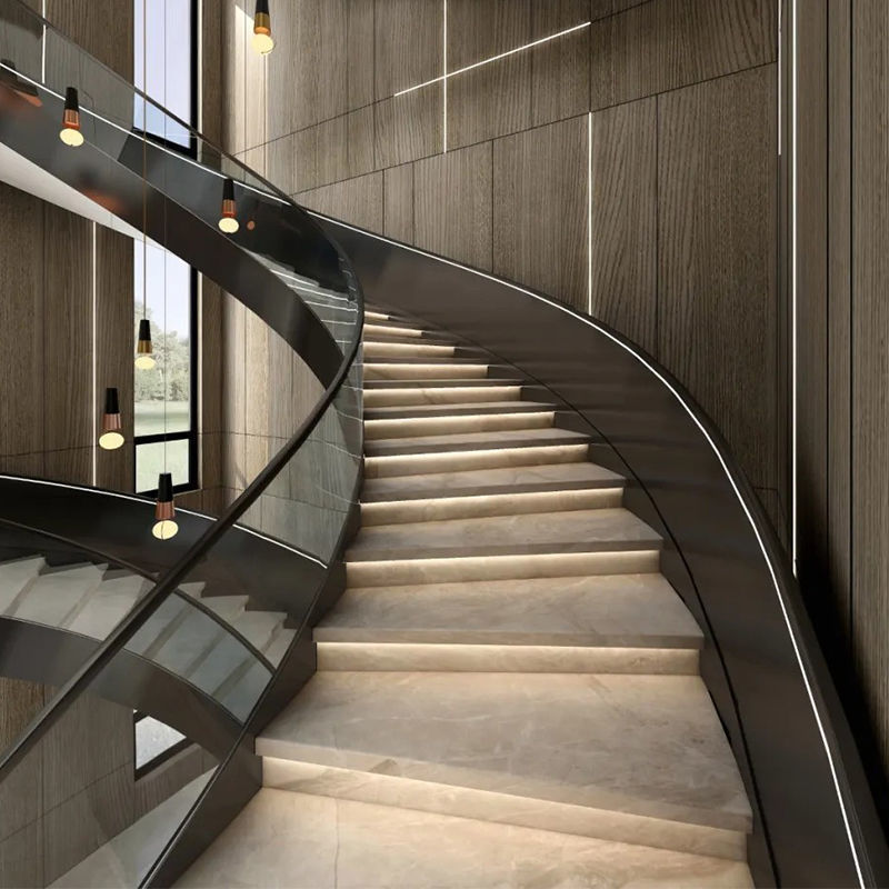 楼梯踏步灯网红楼梯感应led台阶流水隐藏式槽灯带智能蓝牙控制器