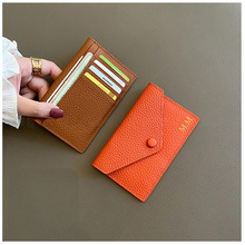 Ultra-thin Ins Style Genuine Leather Card Holder Fashion跨境