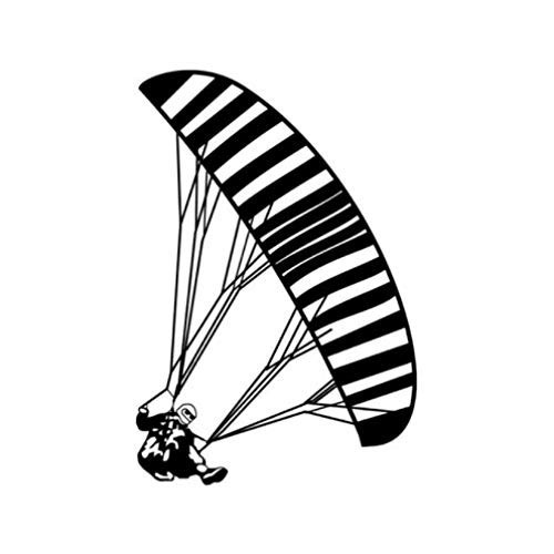 降落伞 运动经典亚马逊外贸黑色白色车窗玻璃贴纸 al1144