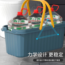 D8T7洗拖把桶长方形大号桶平板拖布桶单桶拖地水桶塑料方桶家用墩