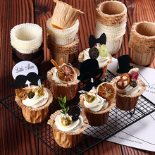 礼帽纸杯蛋糕马芬杯子口方形纸杯装烘焙家用色蛋糕纸托一件批发