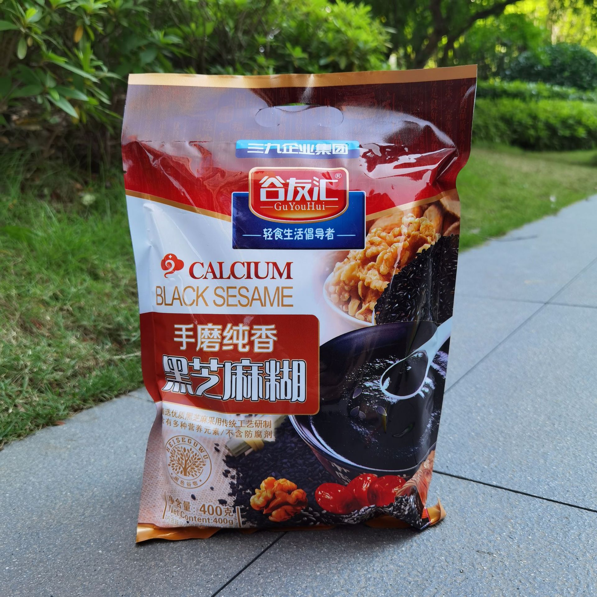 谷友汇工厂手磨榛子杏仁黑芝麻糊400g营养代餐冲调饮品休闲食品