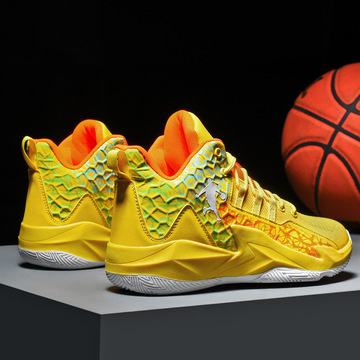 定制高帮男飞织篮球鞋 透气学生运动鞋 青少年实地战靴休闲跑步鞋