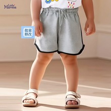 Little maven儿童短裤 厂家直供2023夏季童装 针织可爱棉儿童裤子