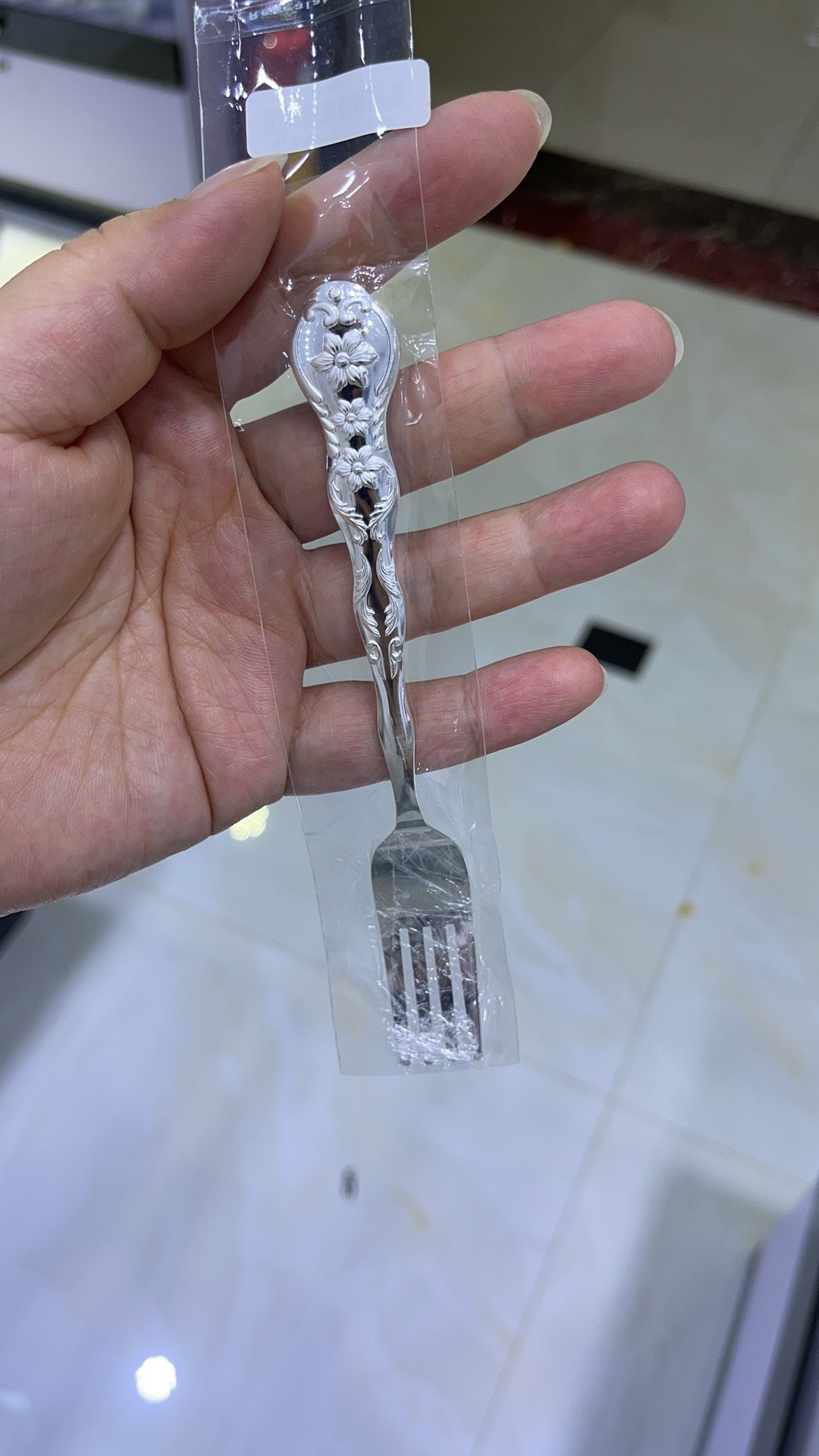 ag999银叉子 鎏金欧式银叉 纯银餐具 足银叉水果叉西餐纯银叉子