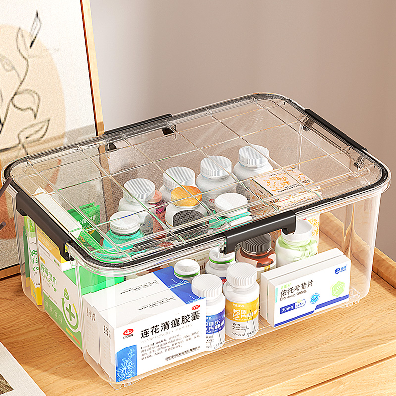 密封防潮医药箱药物药品收纳盒家庭装大号急救医疗药盒输液盒收纳