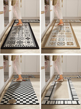 厨房专用地垫防水防油pu皮革垫子可擦免洗防滑地毯耐脏可裁剪脚垫