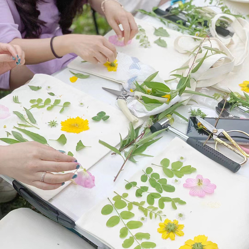 植物树叶敲拓染锤拓染布布料幼儿园儿童diy小拓印锤子工具材料包