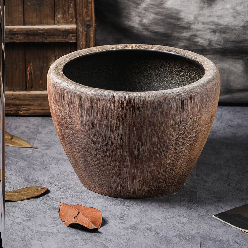 睡莲专用缸水缸花盆室外养鱼陶瓷鱼缸养鱼缸特大号老式造景摆件