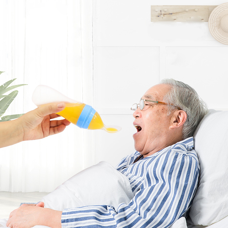 老人喂食器卧床流食米糊喂饭勺子喂药瘫痪病人护理用品神器方便