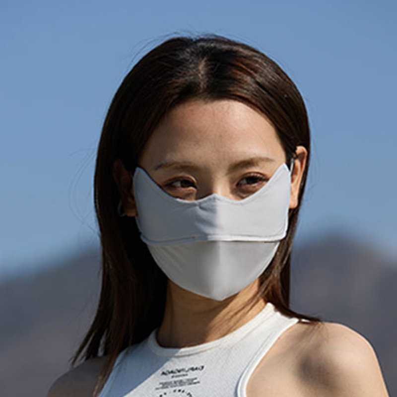 Sun Mask Men's UV Protection Summer Cycling Driving Sun Mask Ice Silk Face Mask Cover Full Face Facekini