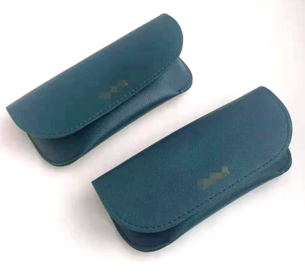 2021gm眼镜盒包装绿色镜盒皮质软包收纳盒抗压墨镜盒厂价定做