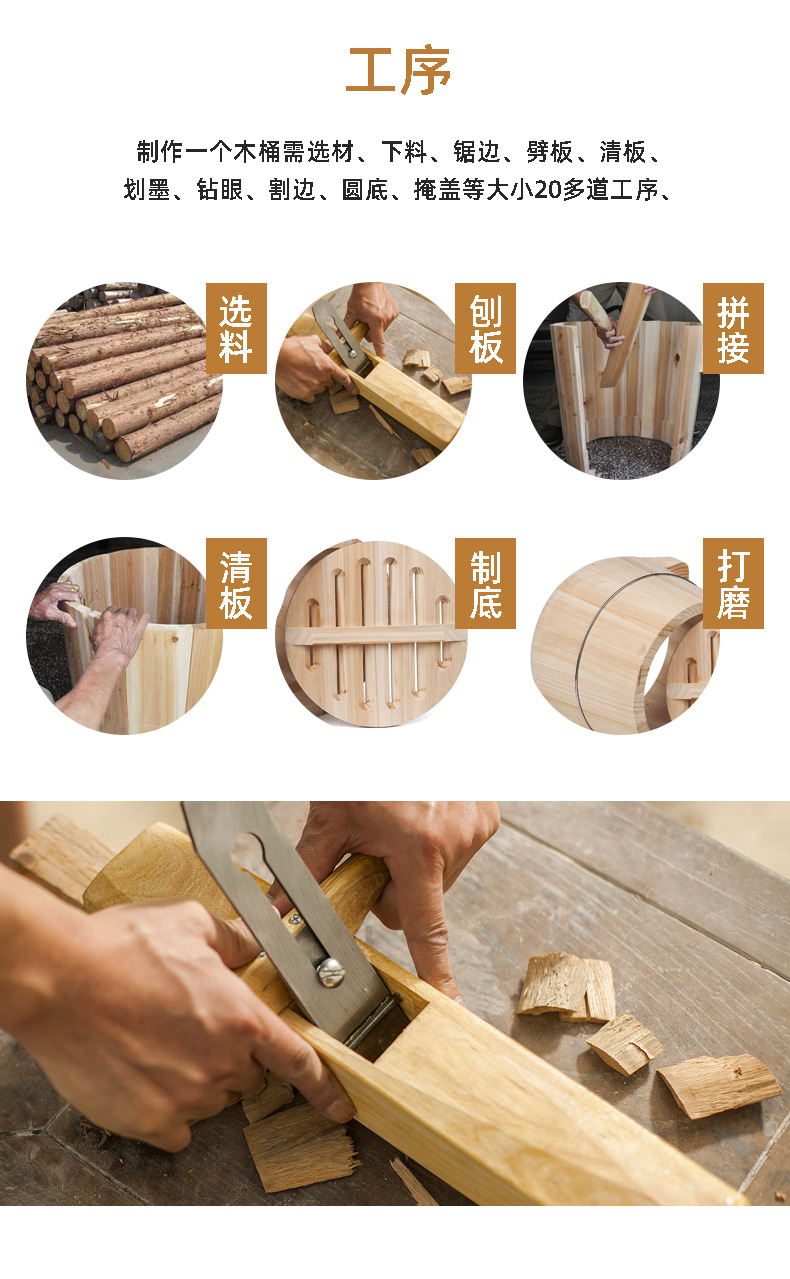 包邮杉木蒸饭木桶饭蒸正子大小甄子手工天然商用家用批发饭蒸饭桶
