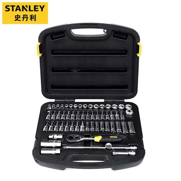 史丹利 58件套公制中飞棘轮套筒扳手套装汽修工具组套 94-185-22