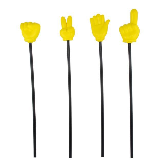 泡沫手万圣节舞会表演道具石头剪刀布食指手势棒拇指手指棒大拇指