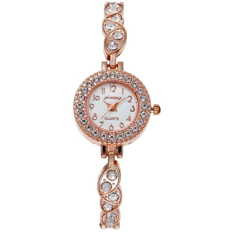 新款热销手表女士时尚镶钻圆形珠宝扣手表手链女式腕表跨境手表