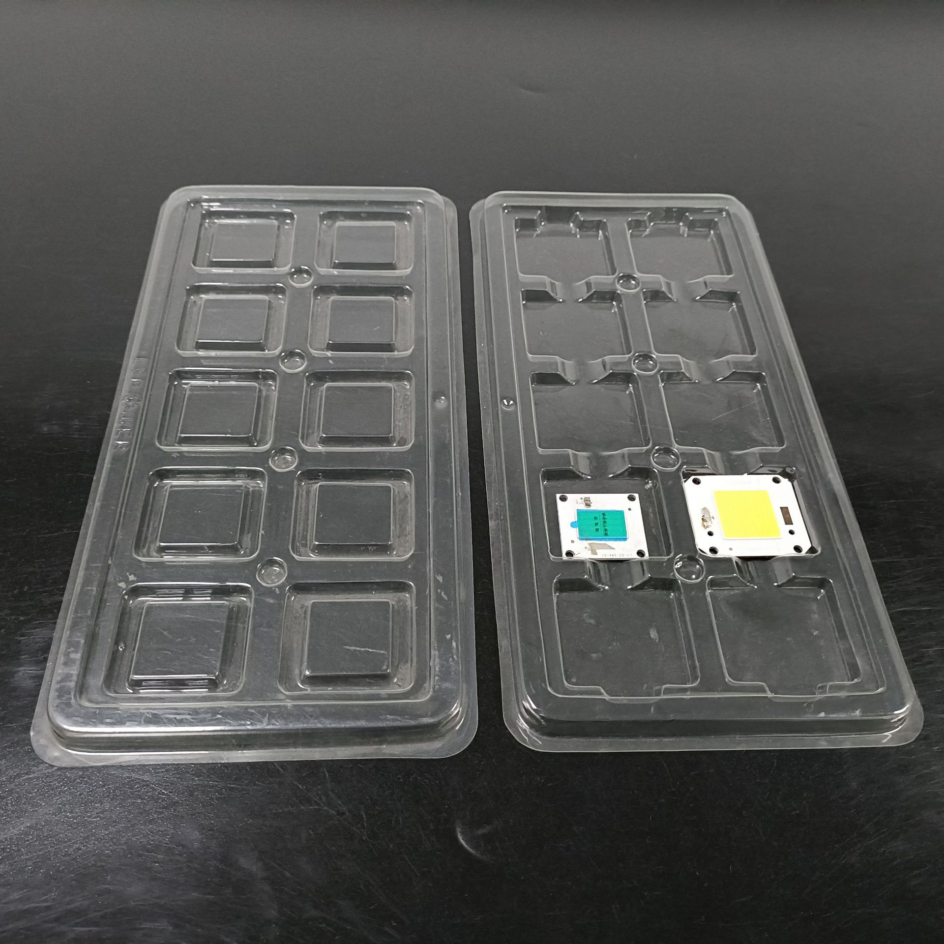 现货吸塑盒 led电源吸塑盘 灯珠吸塑包装 深圳塑料盒 pet透明泡壳