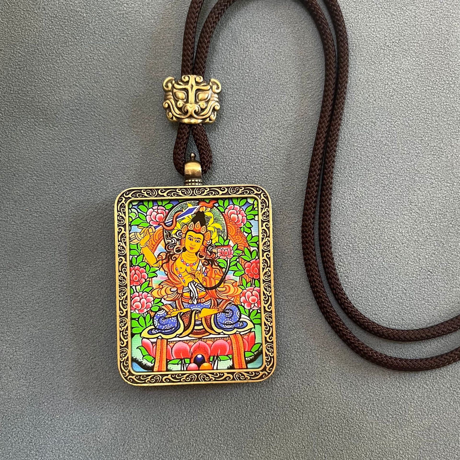 Thangka Non-Hand-Painted Thangka Thangka Pendant Twelve Zodiac Eight Guardian Gods Scenic Spot Buddha Souvenir