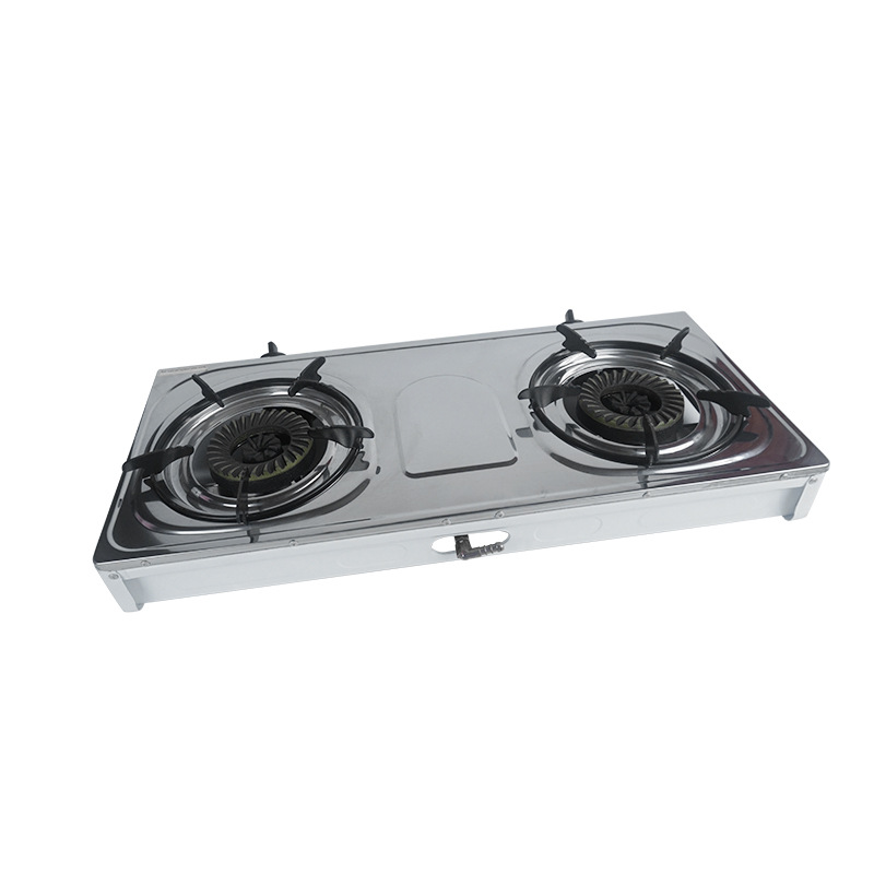 Gas Stove Double Stove Natural Gas Household Desktop Stainless Steel Stereoscopic Air Intake Fierce Fire Gas Stove Foshan Factory Wholesale