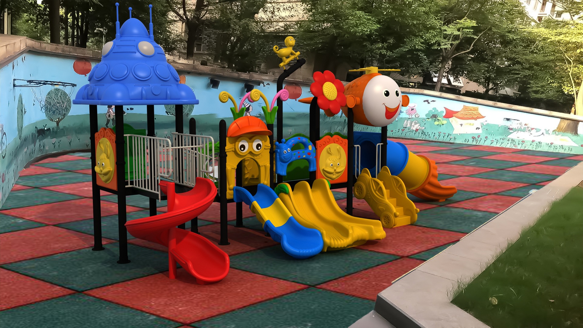 湖北武汉大型室外滑梯幼儿园滑滑梯小区广场设备户外游乐设施