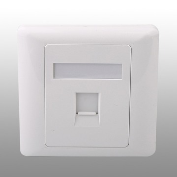 86型单口cat6六类网络直通插座面板母对母直插式千兆电脑网线插座