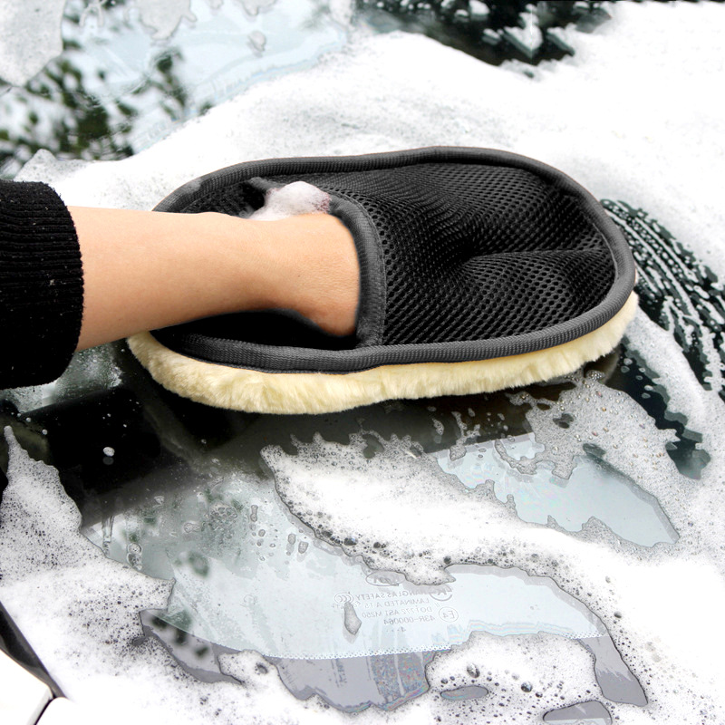 Car Cleaning Tools Wool Plush Car Wash Gloves Car Beauty Does Not Hurt Paint Waxing Car Wash Car Washing Cloth