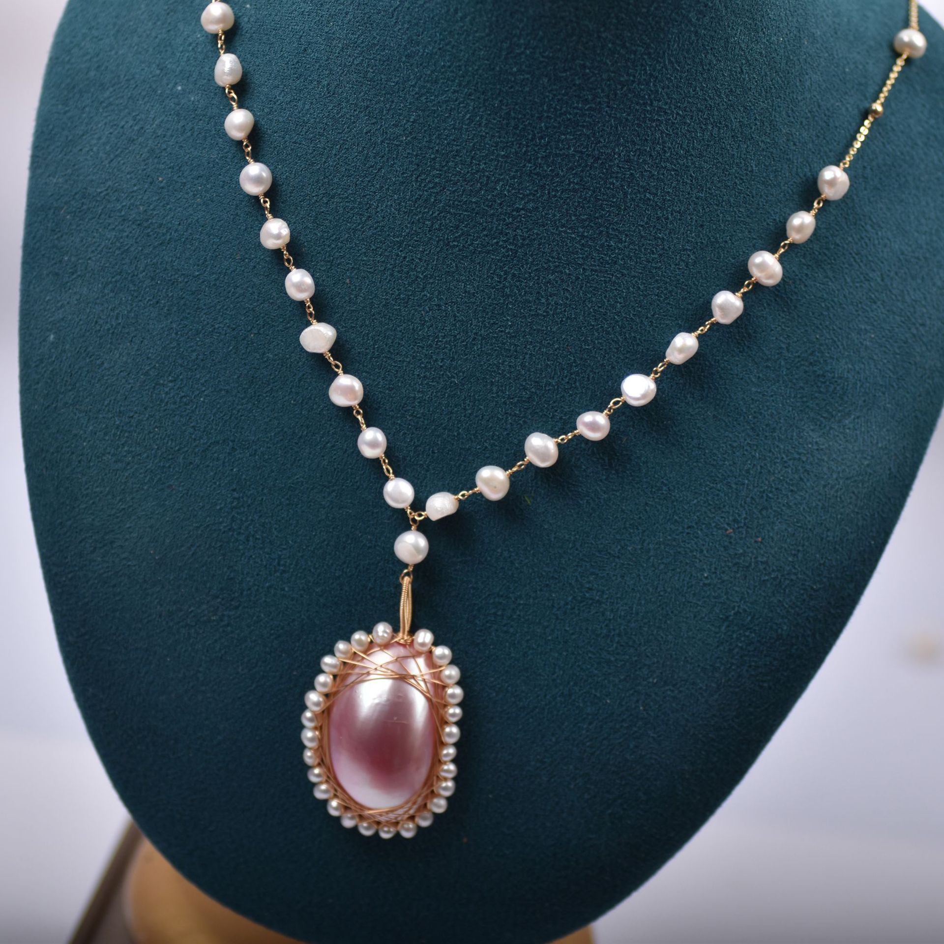 海水珍珠项链 -吊坠