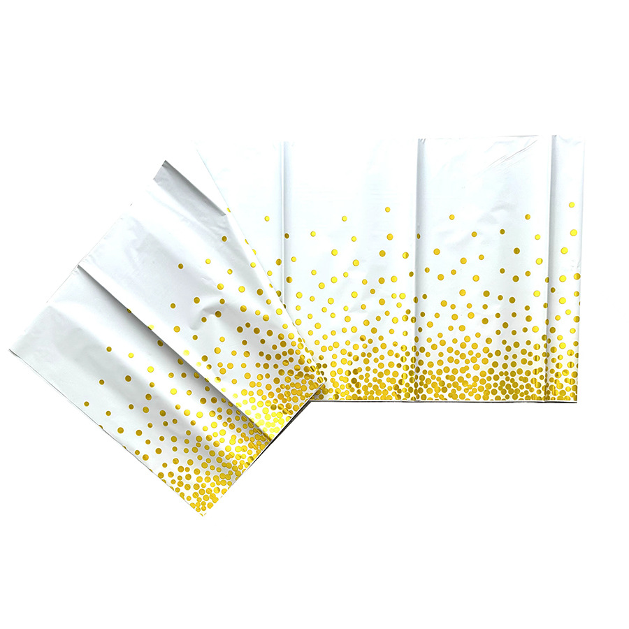 Cross-Border Amazon Disposable Party Aluminum Foil Bronzing Small Dot Tablecloth