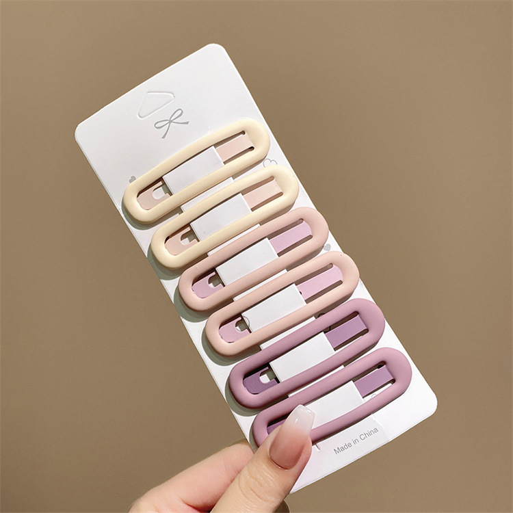 Card Frosted BB Hairpin Side Clip Women's Broken Hair Clamp Clips Hairpin Korean Style Headdress Hair Clips Hair Accessories Wholesale Stall