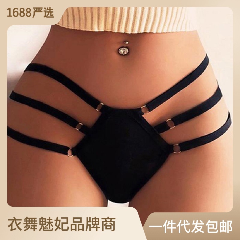 Cross-Border Foreign Trade NK1 Sexy Lingerie Strap Large Size Women's Underwear Briefs Shorts Underpants Sexy Underwear