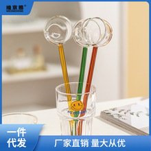 小众设计日式透明玻璃勺子长柄喝汤小汤勺家用螺蛳粉热油勺汤匙