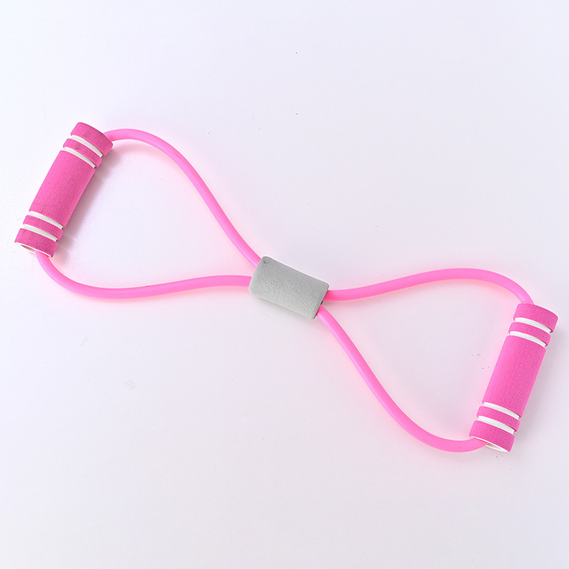 8-Word Chest Expander Home Fitness Yoga Equipment Elastic Band Female Practice Open Shoulder Beautiful Bra Straps Pilates Eight-Word Rope