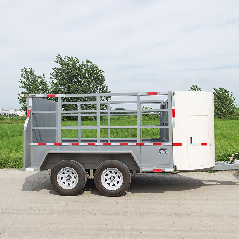 上海厂家直销 拖挂牵引拉马车马术用品拖挂运马车马匹运输可上牌