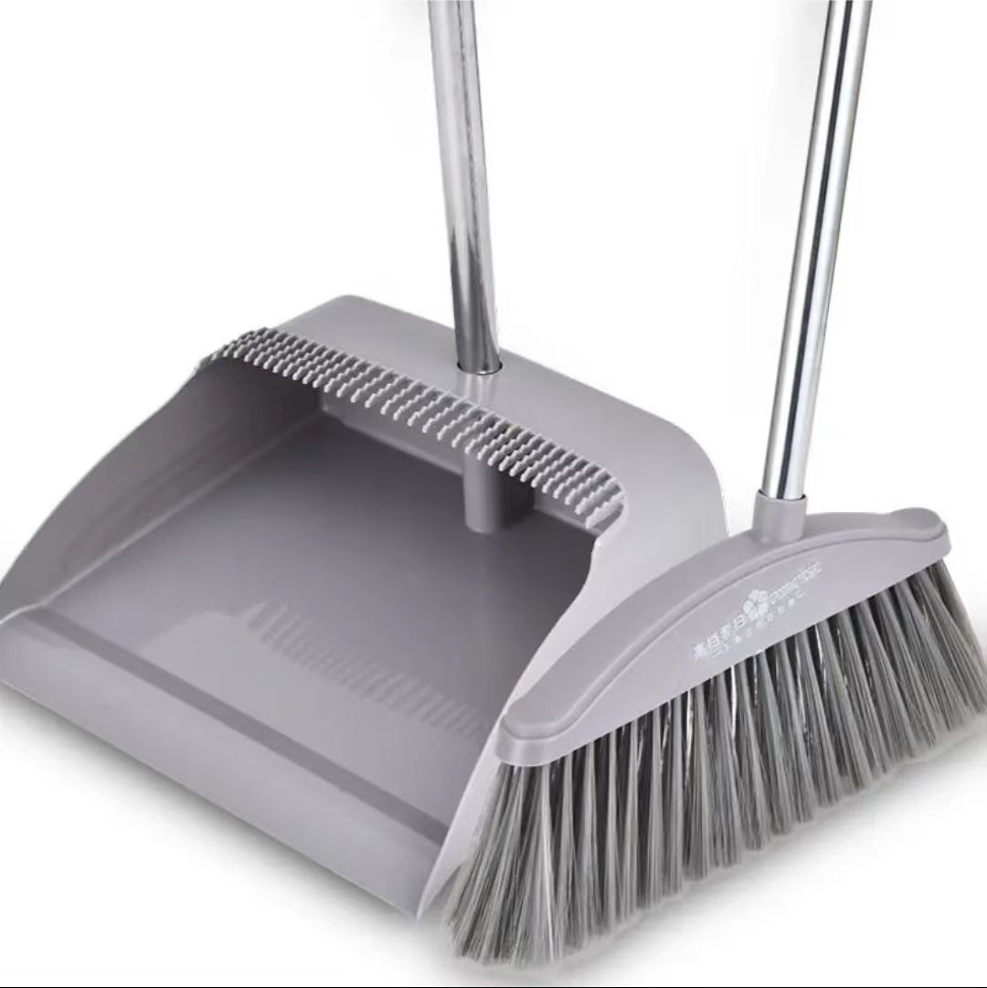 Magnetic Folding Broom Dustpan Set Household Broom Broom Garbage Shovel plus-Sized Thickened Broom Dustpan Set